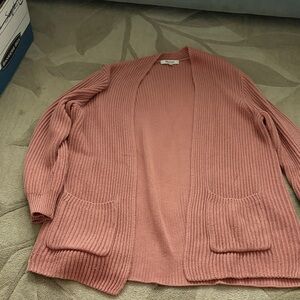 Madewell Dusty Rose Cardigan Sweater